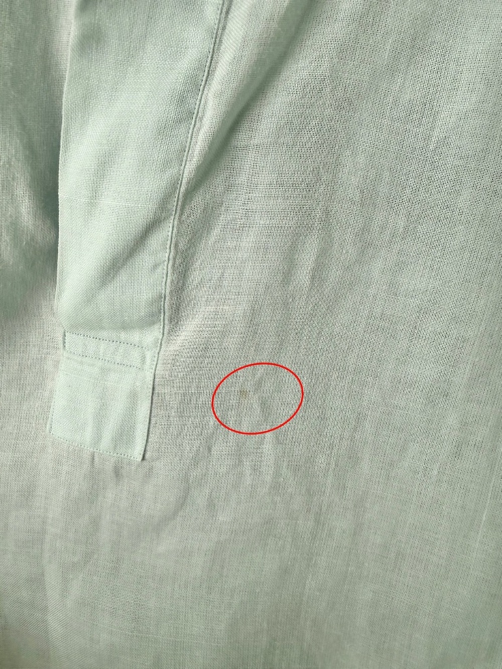 Winston Co Linen Blend Pullover Shirt Long Sleeve Collared Lightweight Sz L - Picture 7 of 8